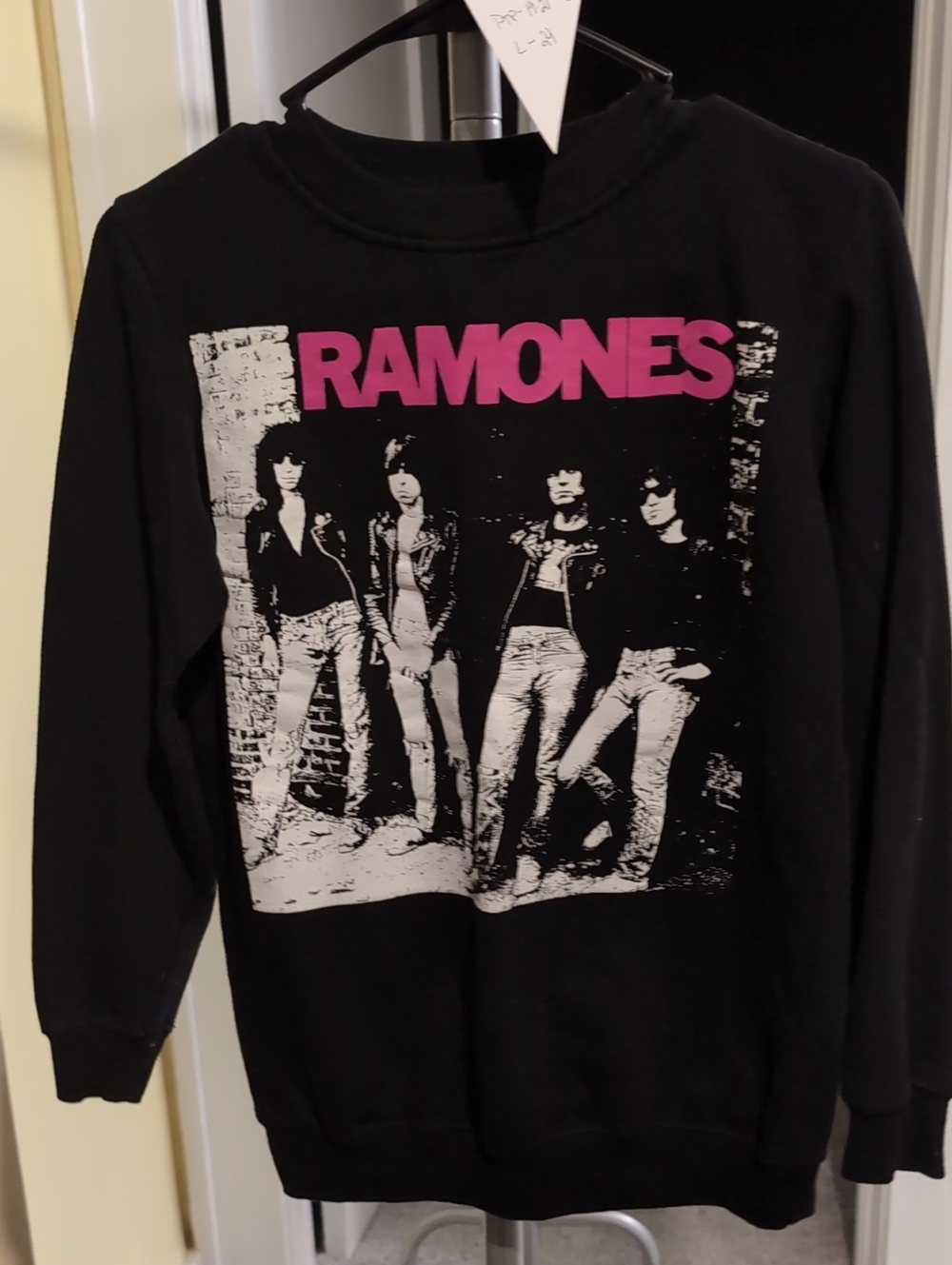 Ramones Graphic Black Crewneck Sweatshirt